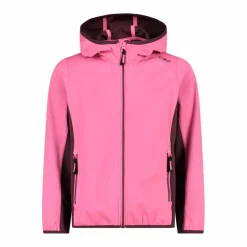 CMP Giacche E Piumini^Giacca in softshell leggero da bambina con cappuccio fisso