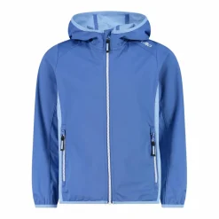 CMP Giacche E Piumini^Giacca in softshell leggero da bambina con cappuccio fisso