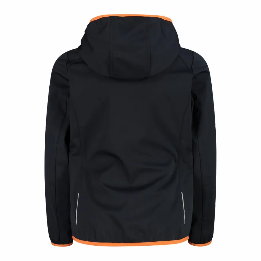 CMP Giacche E Piumini^Giacca in softshell leggero da bambina con cappuccio fisso