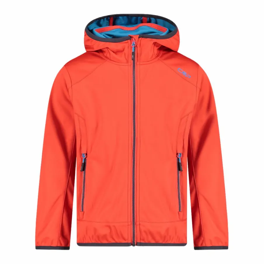 Bambino CMP Giacche E Piumini^Giacca in softshell leggero da bambino con cappuccio fisso