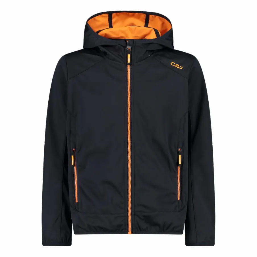 Bambino CMP Giacche E Piumini^Giacca in softshell leggero da bambino con cappuccio fisso