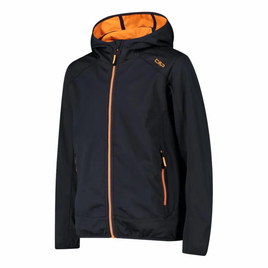 Bambino CMP Giacche E Piumini^Giacca in softshell leggero da bambino con cappuccio fisso