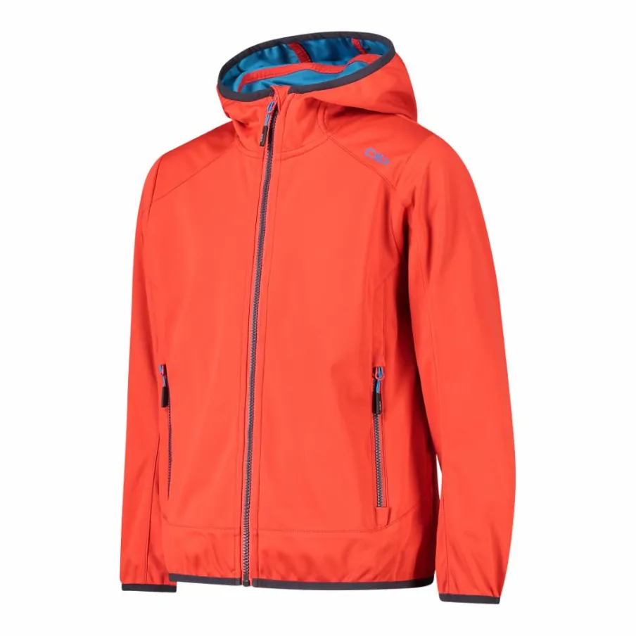 Bambino CMP Giacche E Piumini^Giacca in softshell leggero da bambino con cappuccio fisso