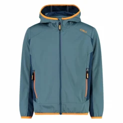 Bambino CMP Giacche E Piumini^Giacca in softshell leggero da bambino con cappuccio fisso