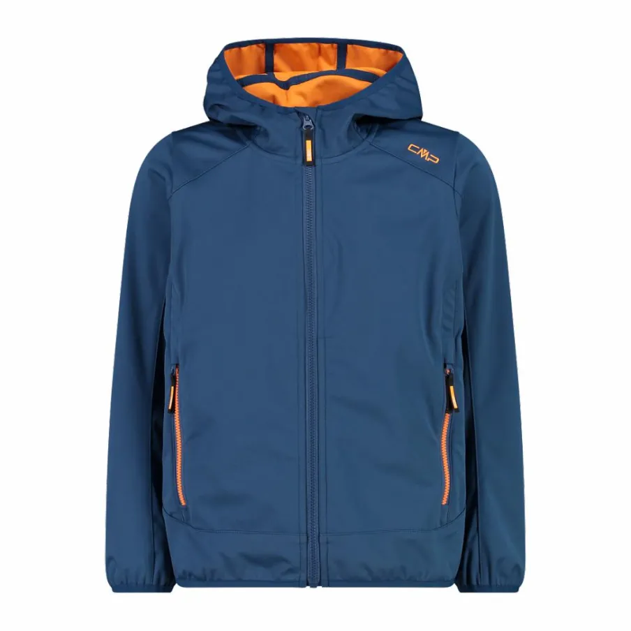 Bambino CMP Giacche E Piumini^Giacca in softshell leggero da bambino con cappuccio fisso