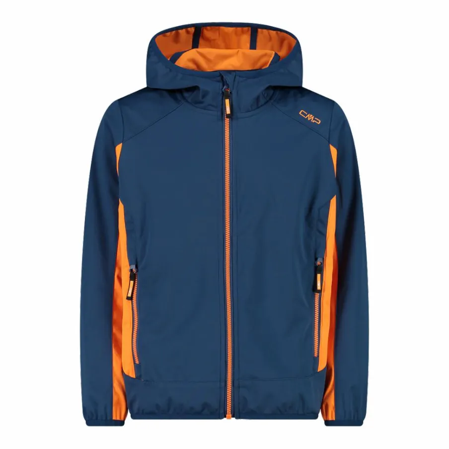 Bambino CMP Giacche E Piumini^Giacca in softshell leggero da bambino con cappuccio fisso