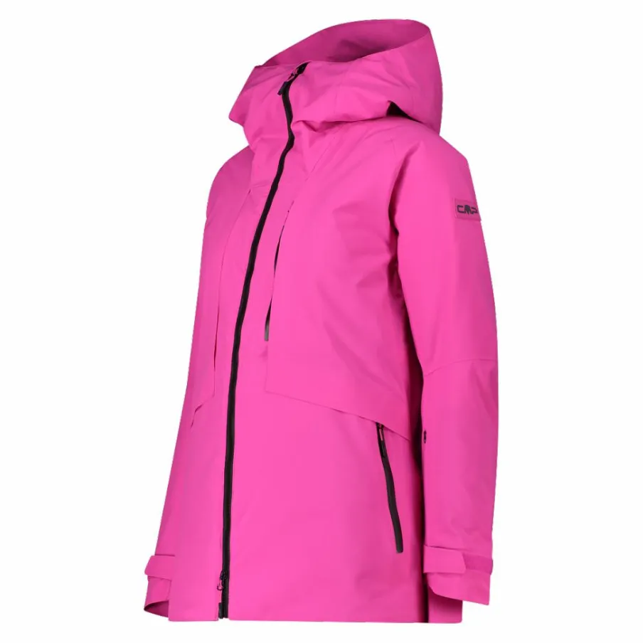 Donna CMP Giacche Sci|Giacche Invernali^Giacca lunga da sci e snowboard da donna in mechanical stretch loose fit