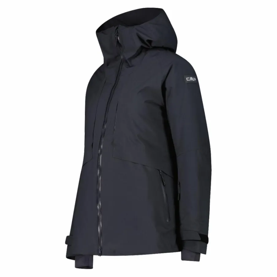 Donna CMP Giacche Sci|Giacche Invernali^Giacca lunga da sci e snowboard da donna in mechanical stretch loose fit