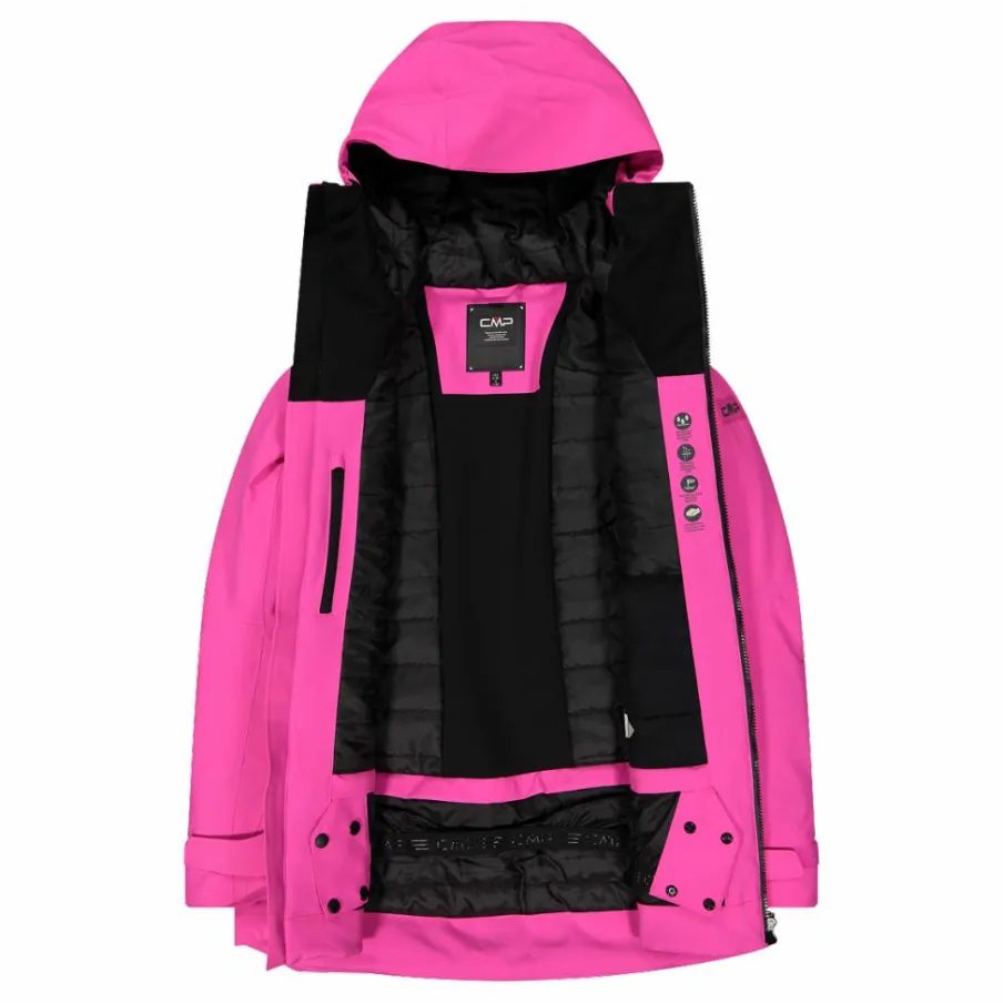 Donna CMP Giacche Sci|Giacche Invernali^Giacca lunga da sci e snowboard da donna in mechanical stretch loose fit