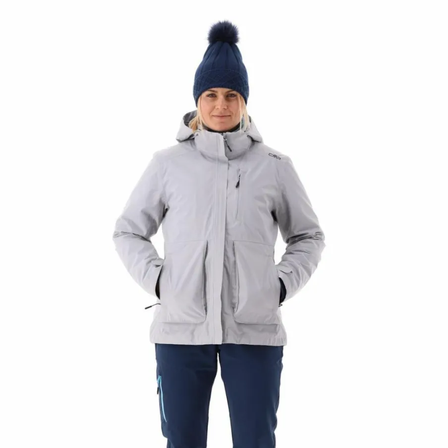 Donna CMP Giacche Imbottite E Piumini|Giacche Trekking^Giacca multifunzionale da donna con strato interno staccabile con cappuccio