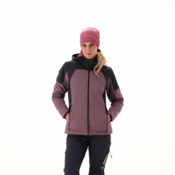 Donna CMP Giacche Trekking|Giacche Softshell^Giacca Softshell da Donna con Cappuccio e Motivo Grid-Jacquard Bicolor