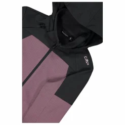 Donna CMP Giacche Trekking|Giacche Softshell^Giacca Softshell da Donna con Cappuccio e Motivo Grid-Jacquard Bicolor