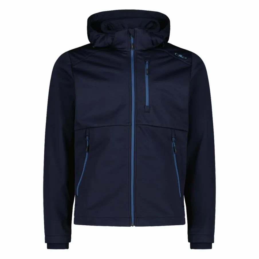 Uomo CMP Giacche Softshell|Giacche Trekking^Giacca softshell in Ripstop da Uomo con Cappuccio Staccabile