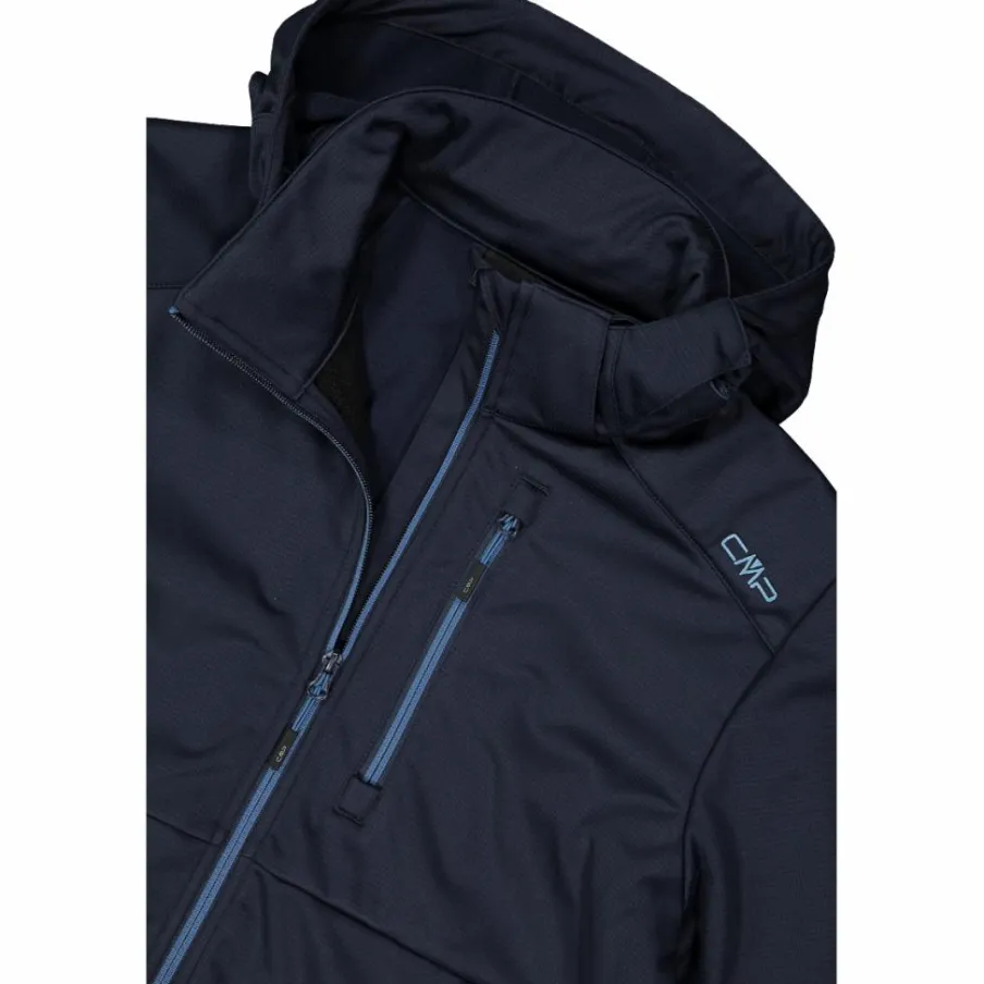 Uomo CMP Giacche Softshell|Giacche Trekking^Giacca softshell in Ripstop da Uomo con Cappuccio Staccabile