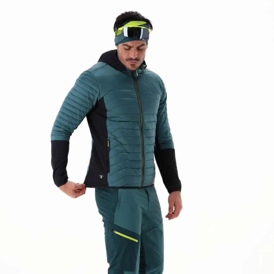 Uomo CMP Giacche Imbottite E Piumini|Giacche Trekking^Giacca Unlimitech ibrida con cappuccio da Uomo