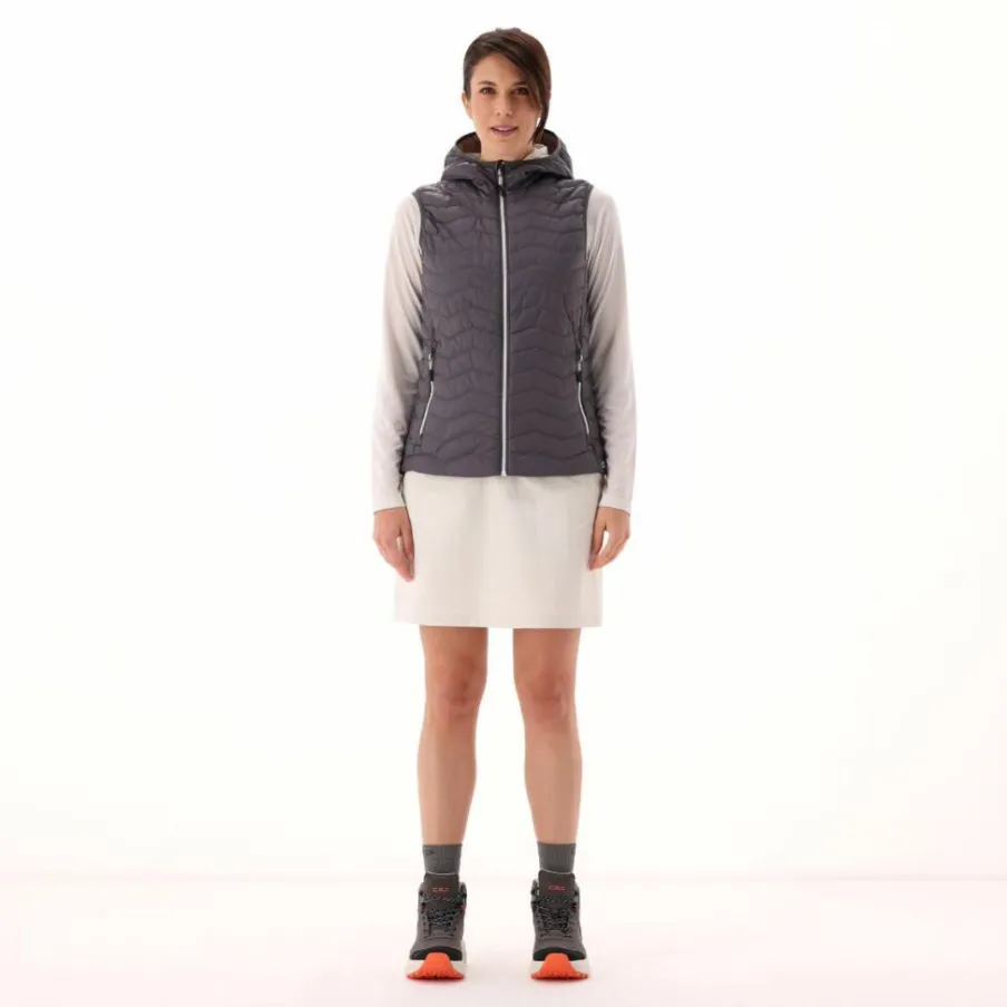 Donna CMP Gilet E Smanicati|Giacche Imbottite E Piumini^Gilet imbottito con cappuccio da Donna
