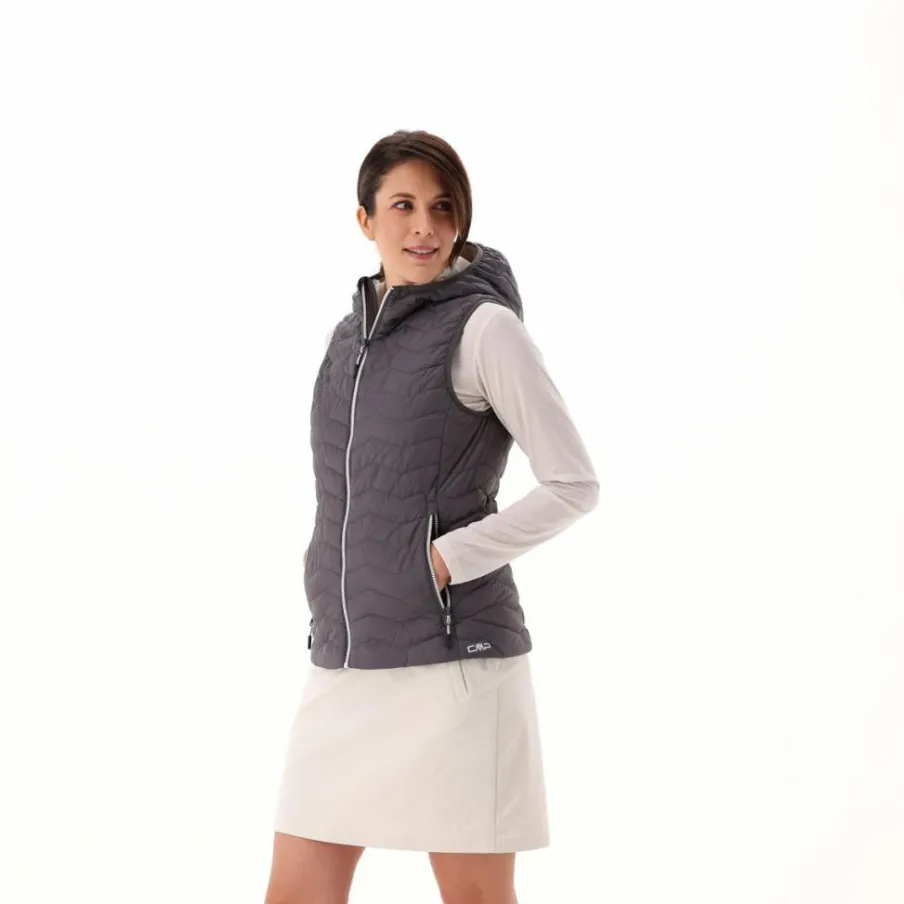 Donna CMP Gilet E Smanicati|Giacche Imbottite E Piumini^Gilet imbottito con cappuccio da Donna