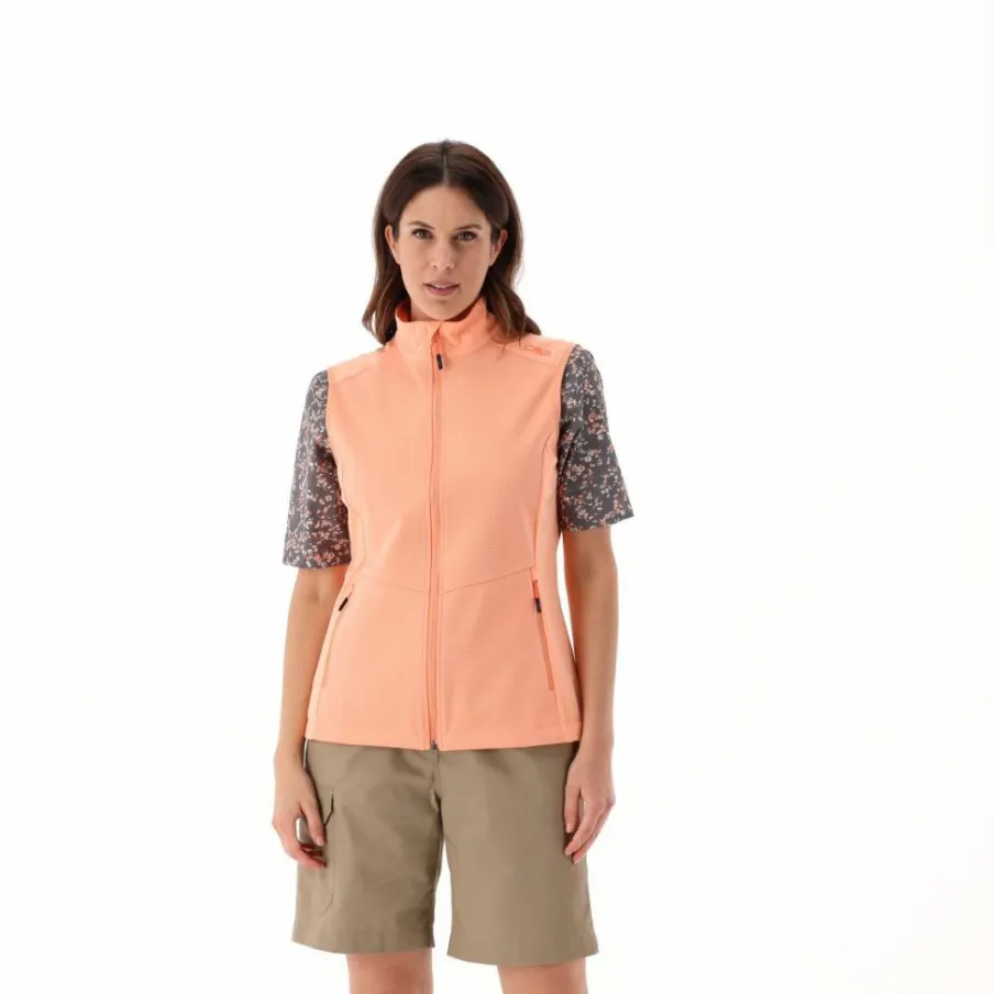 Donna CMP Gilet E Smanicati|Giacche Softshell^Gilet in Softshell leggero con trama jacquard da Donna