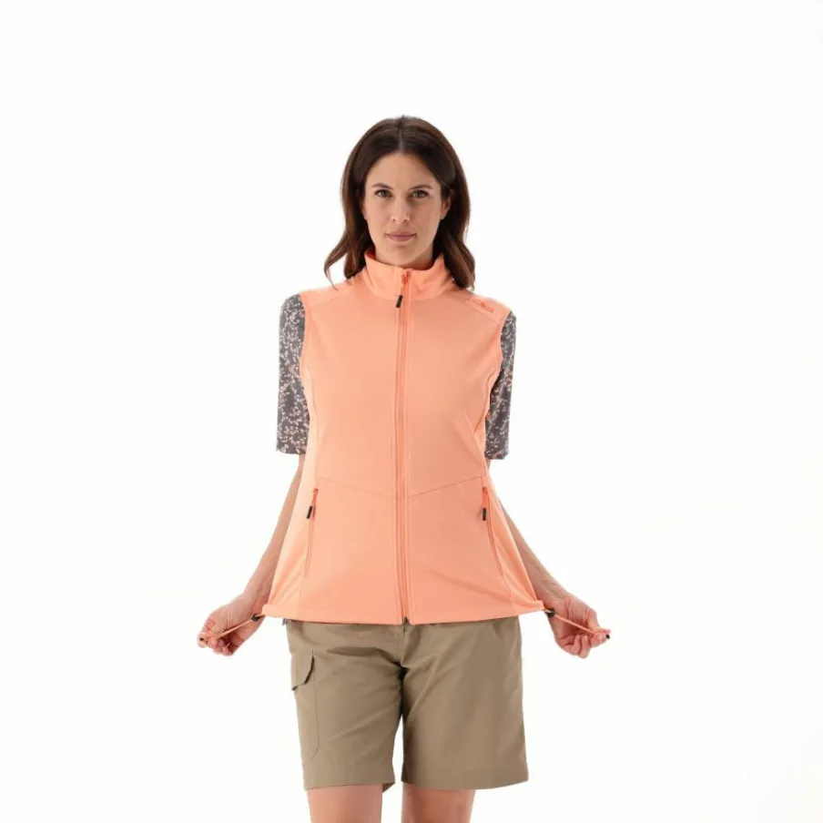 Donna CMP Gilet E Smanicati|Giacche Softshell^Gilet in Softshell leggero con trama jacquard da Donna