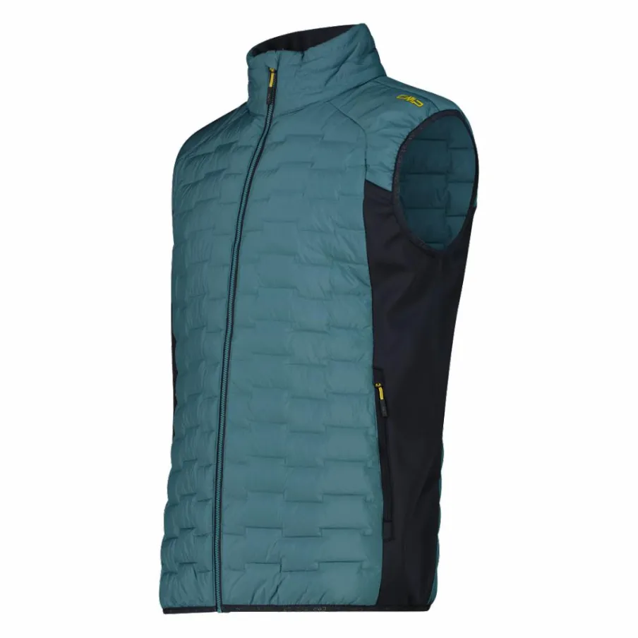Uomo CMP Gilet E Smanicati|Giacche Imbottite E Piumini^Gilet smanicato ibrido da uomo imbottito con PrimaLoft Black thermoplume Unlimitech