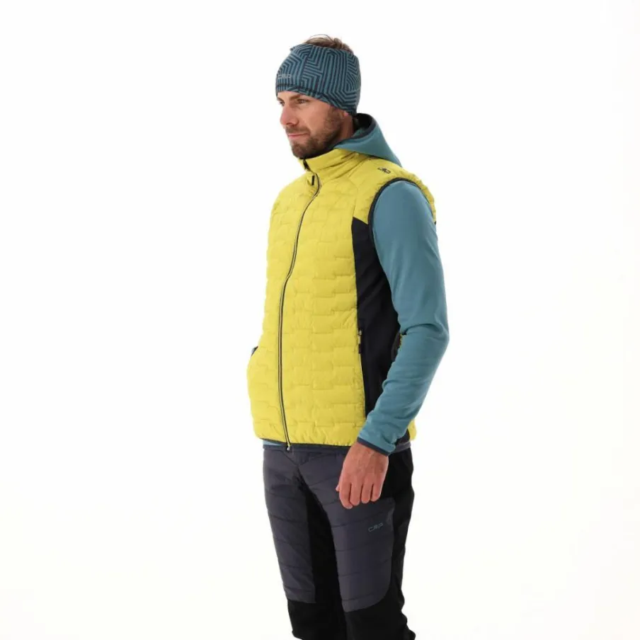 Uomo CMP Gilet E Smanicati|Giacche Imbottite E Piumini^Gilet smanicato ibrido da uomo imbottito con PrimaLoft Black thermoplume Unlimitech