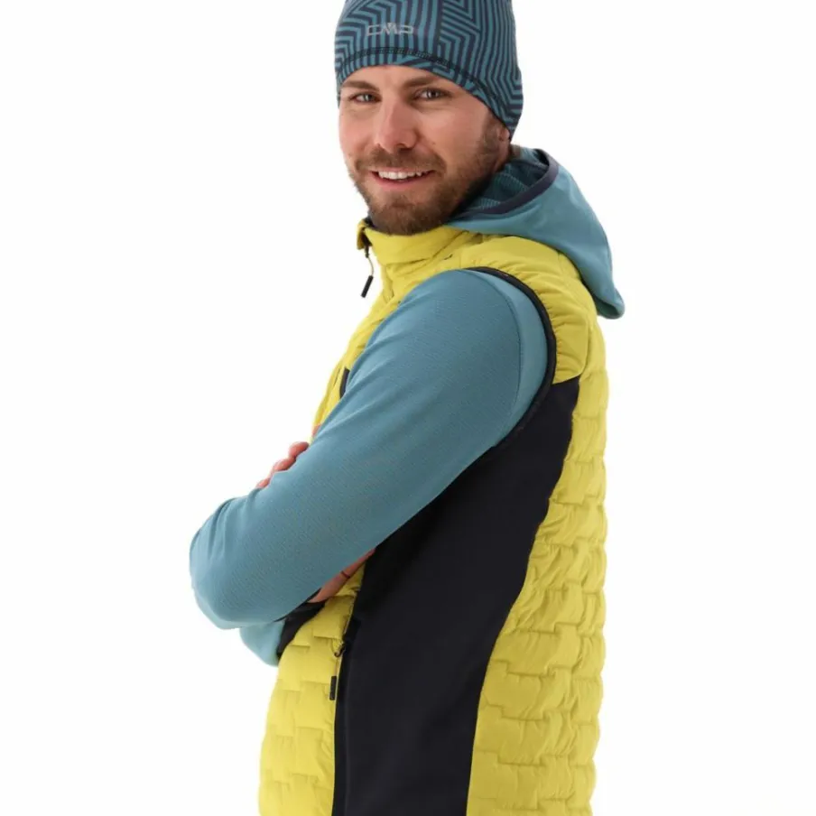 Uomo CMP Gilet E Smanicati|Giacche Imbottite E Piumini^Gilet smanicato ibrido da uomo imbottito con PrimaLoft Black thermoplume Unlimitech