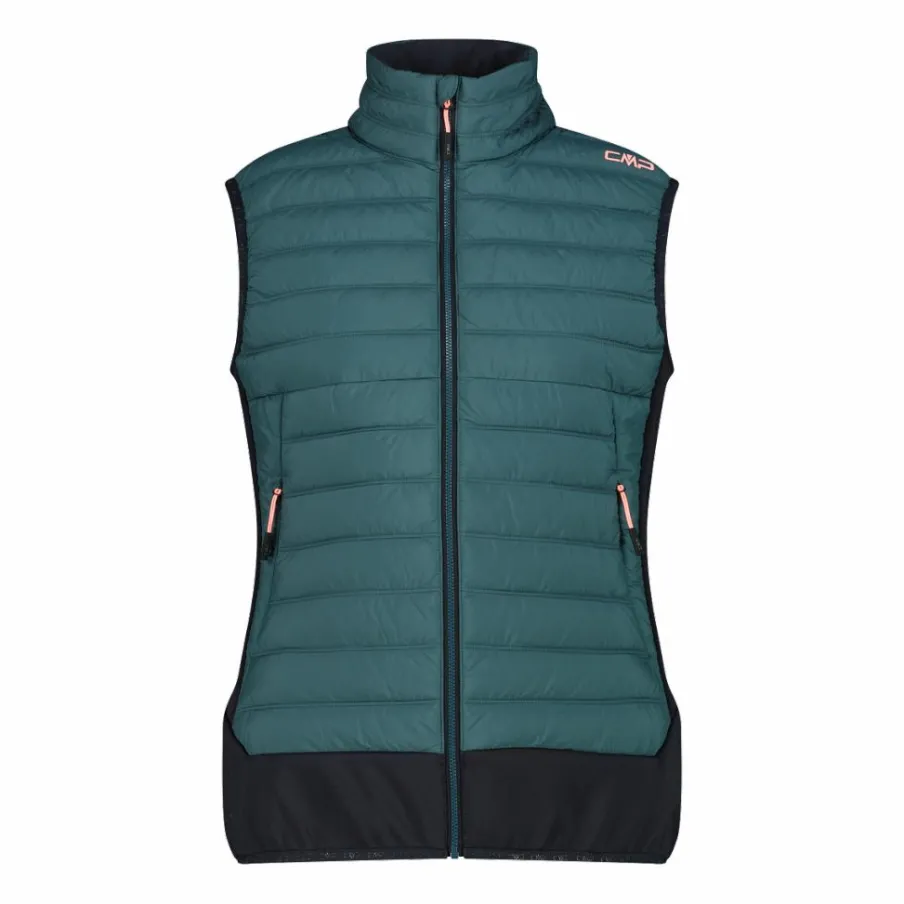 Donna CMP Gilet E Smanicati|Giacche Trekking^Gilet smanicato ibrido da donna imbottito con PrimaLoft Black Thermoplume Unlimitech