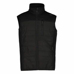 Uomo CMP Pile^Gilet smanicato ibrido in pile da uomo in Knit Tech melange