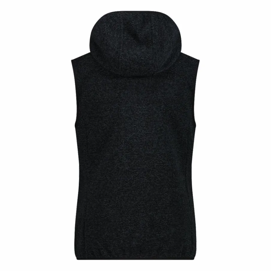 Donna CMP Pile^Gilet smanicato ibrido in pile knit tech da donna