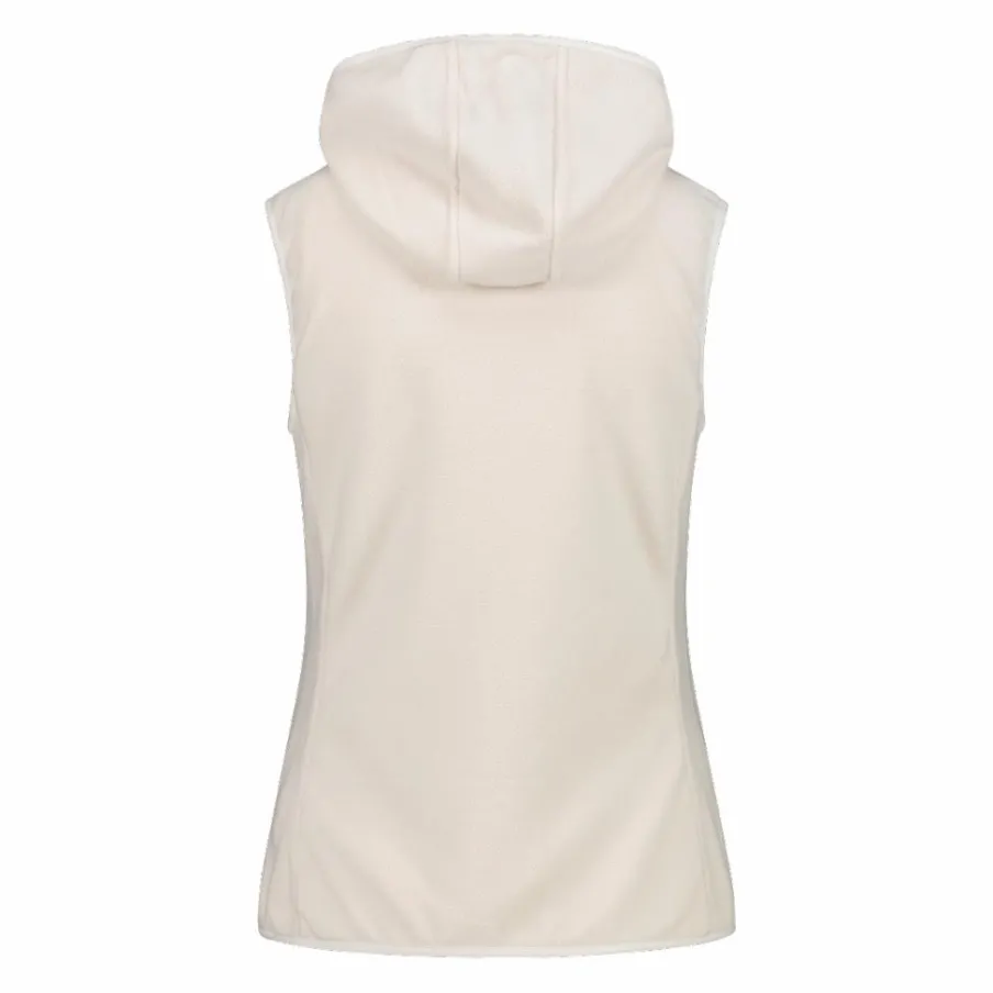 Donna CMP Pile^Gilet smanicato ibrido in pile knit tech da donna
