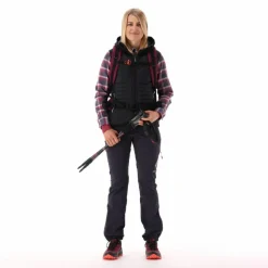 Donna CMP Pile^Gilet smanicato ibrido in pile knit tech da donna