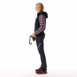 Donna CMP Pile^Gilet smanicato ibrido in pile knit tech da donna