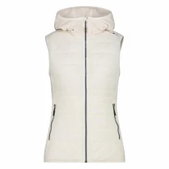 Donna CMP Pile^Gilet smanicato ibrido in pile knit tech da donna
