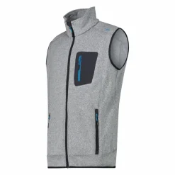 Uomo CMP Pile^Gilet smanicato in pile da uomo in Knit-tech con tasca termoapplicata