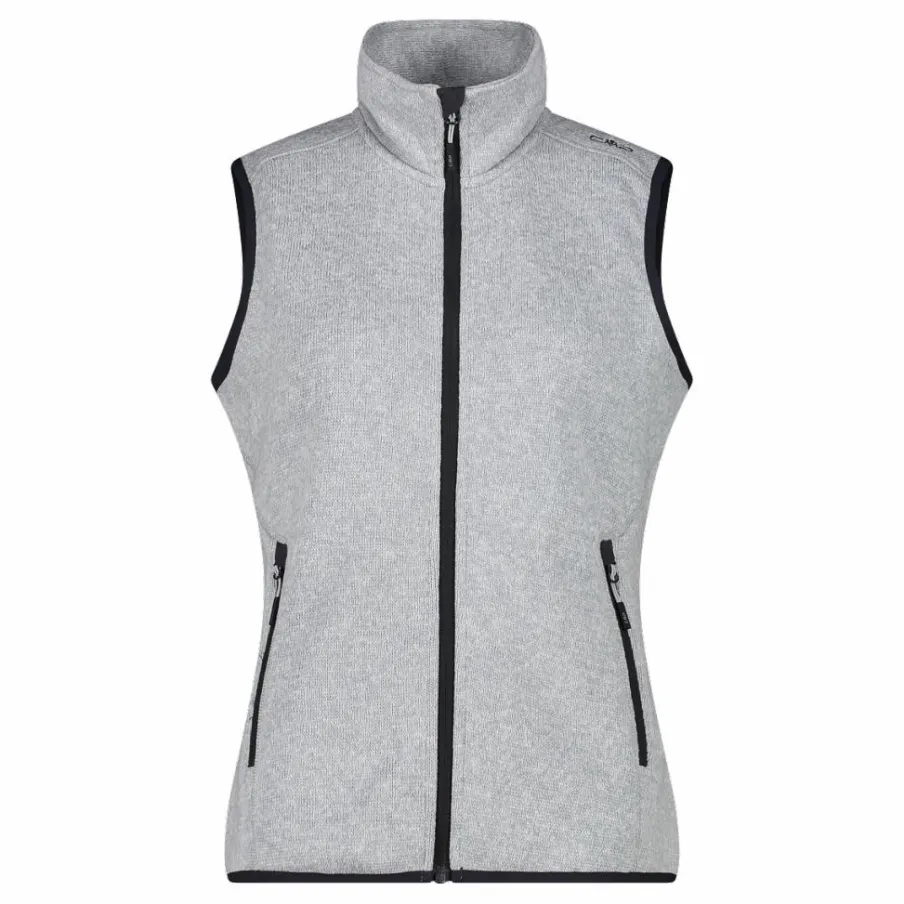 Donna CMP Pile^Gilet smanicato in pile da donna in knit-tech