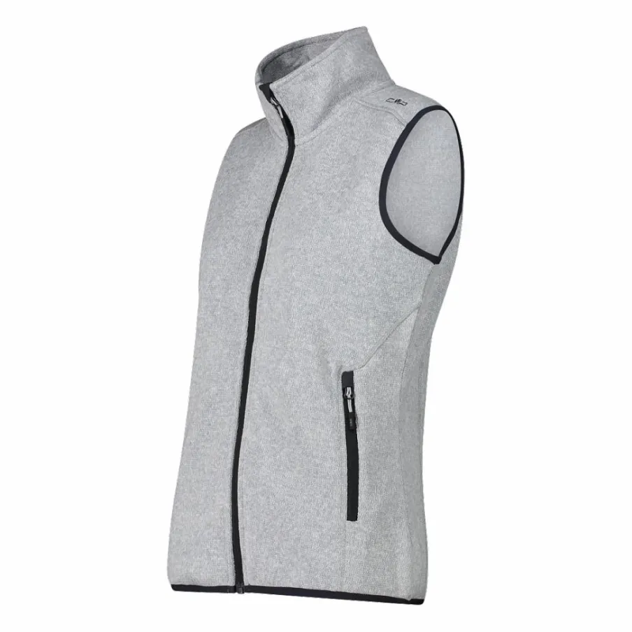 Donna CMP Pile^Gilet smanicato in pile da donna in knit-tech