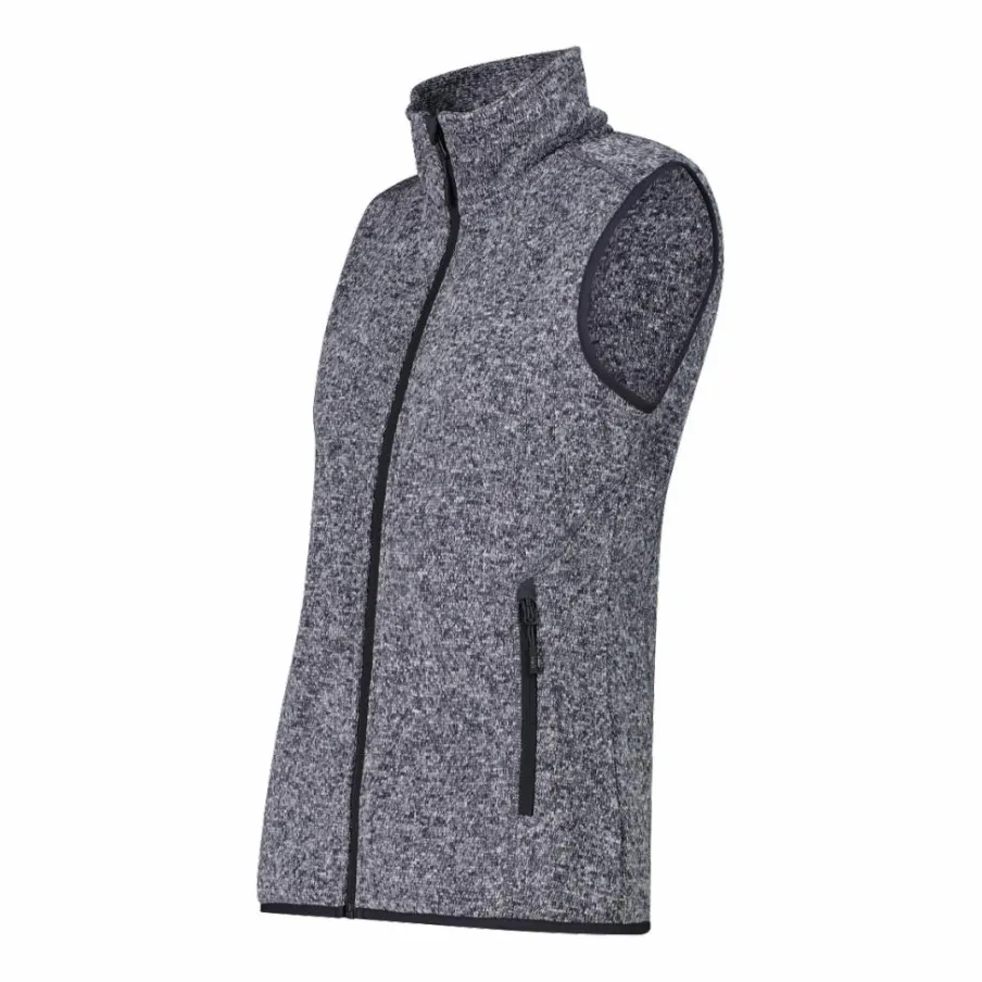 Donna CMP Pile^Gilet smanicato in pile da donna in knit-tech