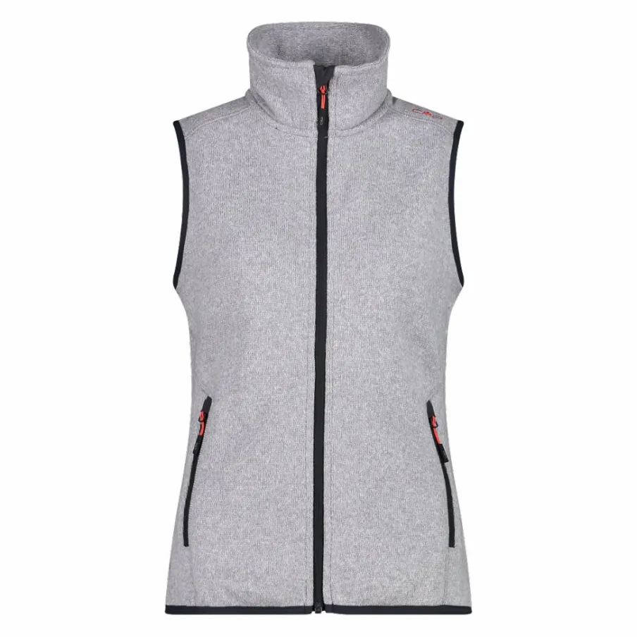 Donna CMP Pile^Gilet smanicato in pile da donna in knit-tech