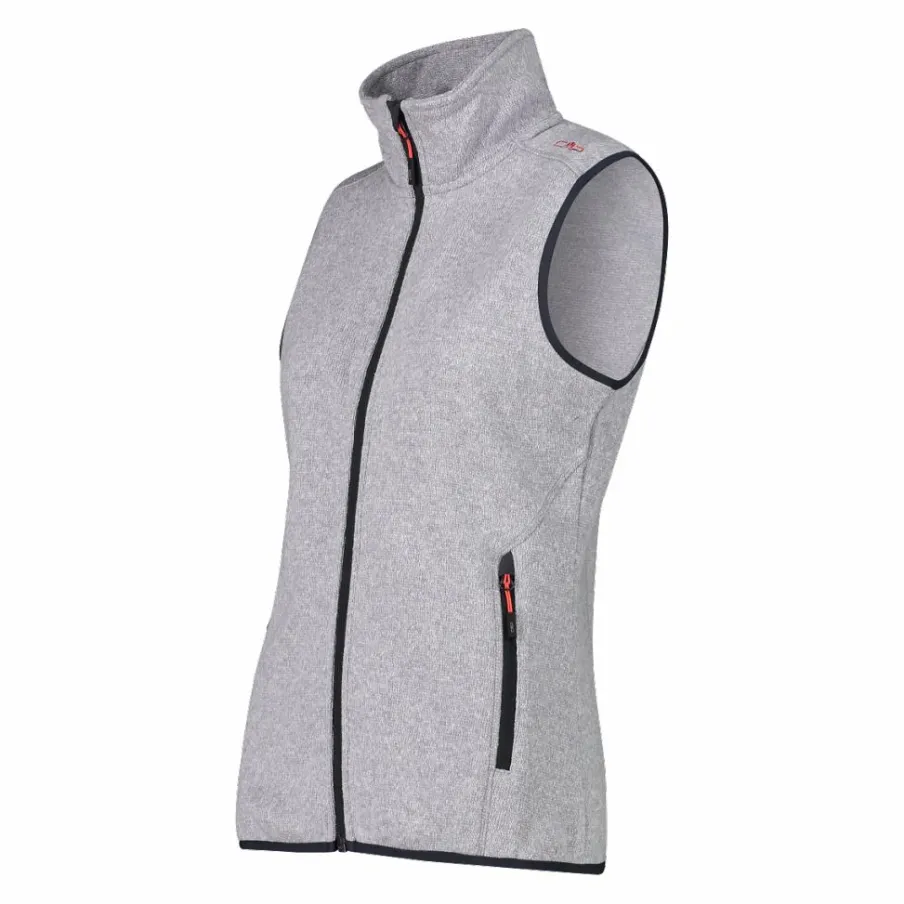 Donna CMP Pile^Gilet smanicato in pile da donna in knit-tech
