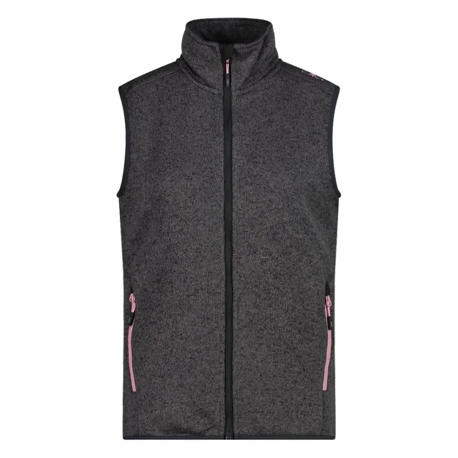 Donna CMP Pile^Gilet smanicato in pile da donna in knit-tech