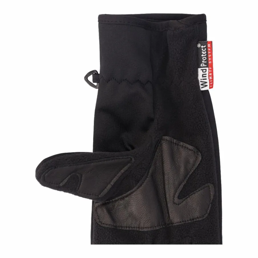 Donna CMP Guanti^Guanti in softshell dettagli cuoio da donna