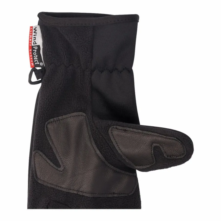 Uomo CMP Guanti^Guanti in softshell dettagli cuoio da uomo