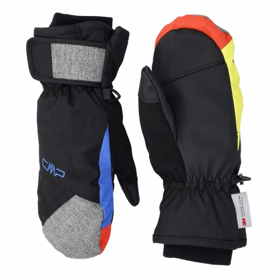 Bambino CMP Accessori|Accessori^Guanti manopole da sci multicolor in softshell imbottiti da bambini