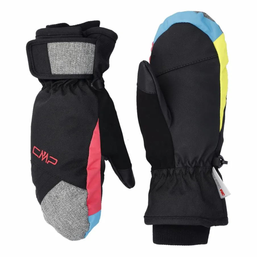 Bambino CMP Accessori|Accessori^Guanti manopole da sci multicolor in softshell imbottiti da bambini