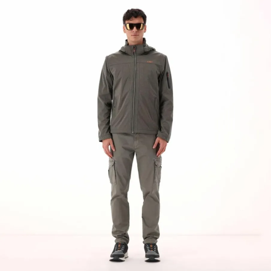 Uomo CMP Giacche Trekking|Giacche Softshell^Light Softshell mèlange da uomo