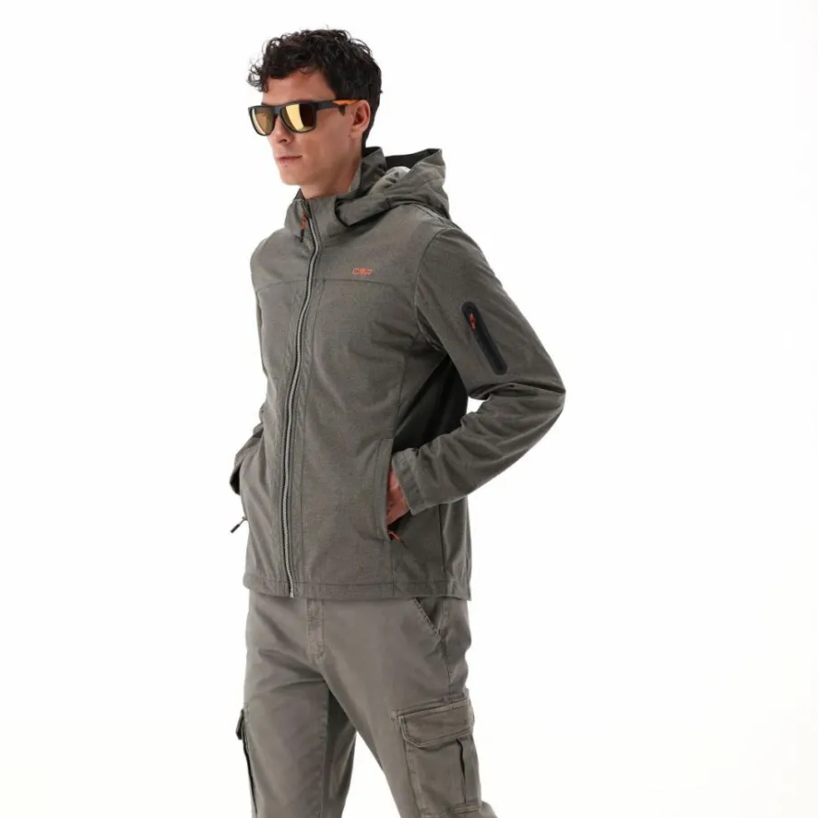 Uomo CMP Giacche Trekking|Giacche Softshell^Light Softshell mèlange da uomo