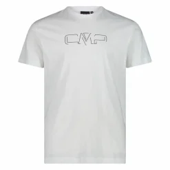 Uomo CMP Polo E T-Shirt^Maglia a maniche corte da uomo in cotone elasticizzato con logo