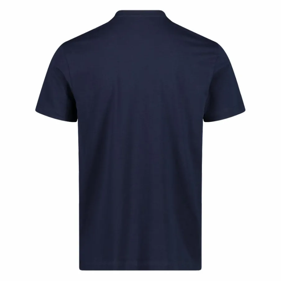 Uomo CMP Polo E T-Shirt^Maglia a maniche corte da uomo in cotone elasticizzato con logo