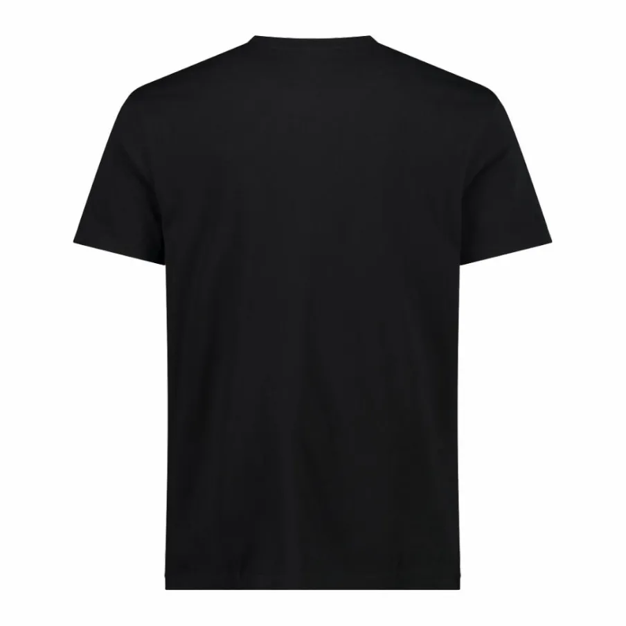 Uomo CMP Polo E T-Shirt^Maglia a maniche corte da uomo in cotone elasticizzato con logo