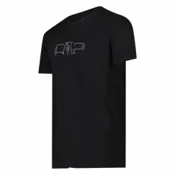 Uomo CMP Polo E T-Shirt^Maglia a maniche corte da uomo in cotone elasticizzato con logo